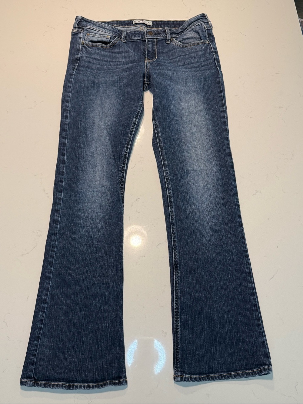 Y2K Hollister Classic Women's Low Rise Bootcut Jeans - Blue